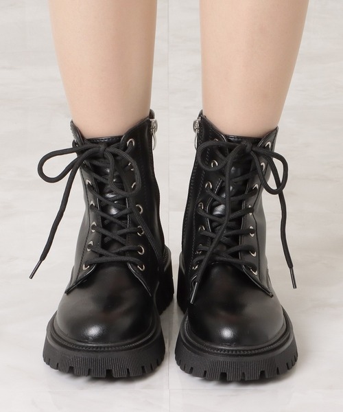 「Lace Ladies」 ショートブーツ 24 アイボリー レディース_画像2