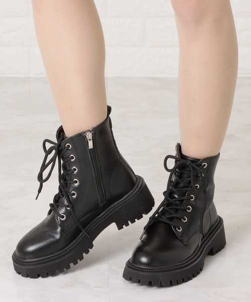 「Lace Ladies」 ショートブーツ 24 アイボリー レディース_画像3