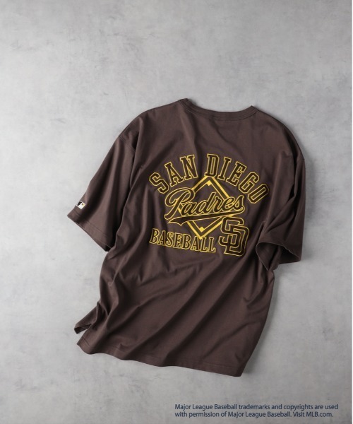 MLB tシャツ 「MLB」「別注」ワッペンプリントTシャツ メンズ