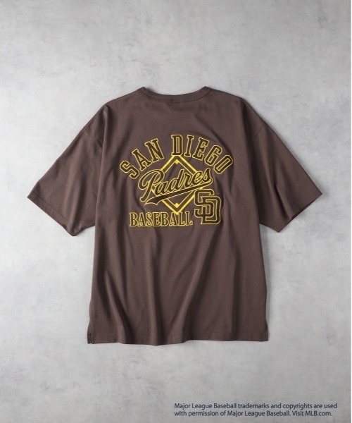MLB tシャツ 「MLB」「別注」ワッペンプリントTシャツ メンズ