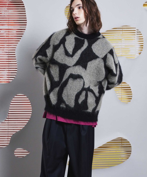 MAISON SPECIAL(メゾンスペシャル) 長袖ニット 2 ブラック メンズ MAISON SPECIAL(メゾンスペシャル) 長袖ニット 2 ブラック メンズ