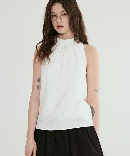 tシャツ ホルターネック バルーンシルエットトップス FX25S071「Fano Studios」「2025SS」 レディース メンズ ホルターネック バルーンシルエットトップス FX25S071【Fano