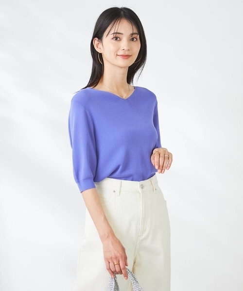 極美品♡エムプルミエ　クチュール　フリルネック 半袖ニット ホワイト 楽天市場】M me eme エムミーエメ ニット セーター 23年秋冬