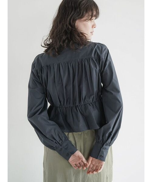 ブラウス シャツ Shirring peplum blouse レディース FIKA. ブラウス シャツ Shirring peplum blouse レディース