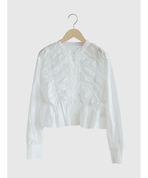 ブラウス シャツ Shirring peplum blouse レディース FIKA. ブラウス シャツ Shirring peplum blouse レディース