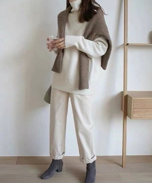 「Doula Doula」 タートルネックニット FREE ブラウン レディース_画像2