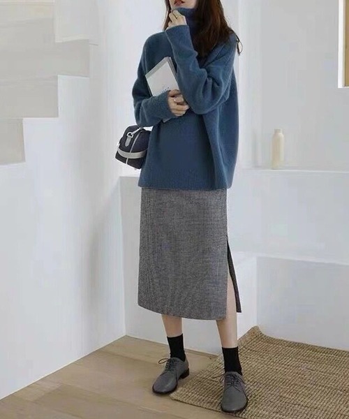 「Doula Doula」 タートルネックニット FREE ブラウン レディース_画像3