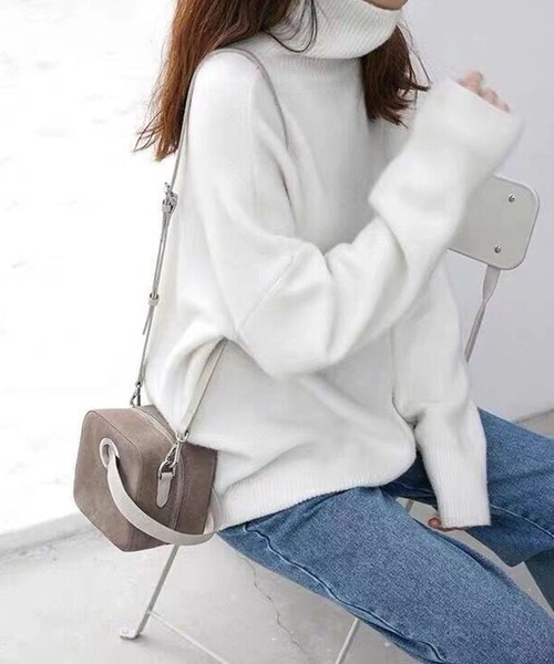 「Doula Doula」 タートルネックニット FREE ブラウン レディース_画像4