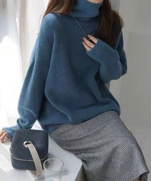 「Doula Doula」 タートルネックニット FREE ブラウン レディース_画像5