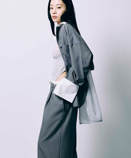 SHE Tokyo シートーキョー Ray stripe ブラウス　シャツ SHE Tokyo シートーキョー Ray stripe ブラウス シャツ トップス