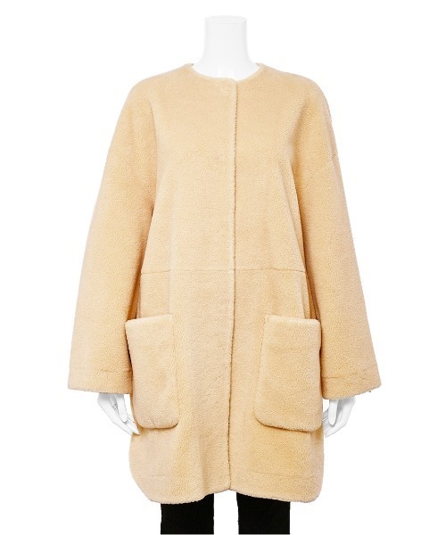 Mila Owen（ミラオーウェン） ノーカラーコート FREE アイボリー