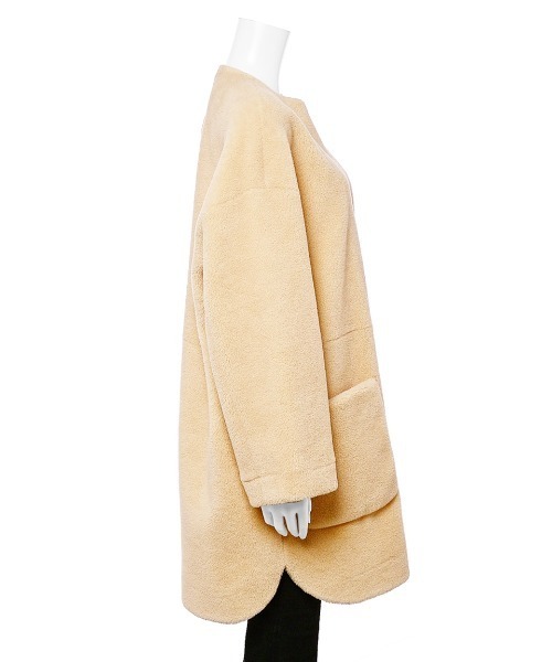 Mila Owen（ミラオーウェン） ノーカラーコート FREE アイボリー