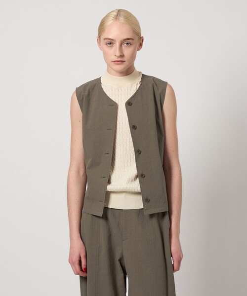 ベスト ジレ 「Steven Alan」コットン アサ クルーネック ベスト レディース STEVEN ALAN ベスト ジレ 「Steven Alan」コットン アサ クルー