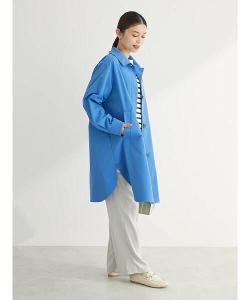 「Green Parks」 「chocol raffine robe」ステンカラーコート FREE ホワイト レディース_画像3