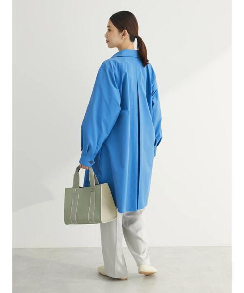 「Green Parks」 「chocol raffine robe」ステンカラーコート FREE ホワイト レディース_画像4
