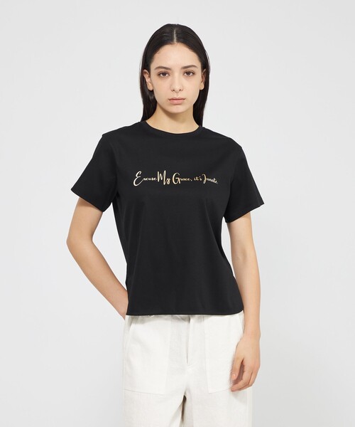 tシャツ フォイルロゴ Tシャツ レディース