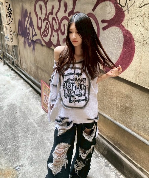 REFLEM tシャツ 「REFLEM/レフレム」ダブルガーゼダメージ