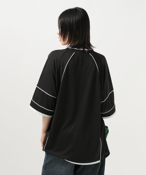 tシャツ M2427 ドックプリント BIG T レディース BAYFLOW tシャツ 「トレンドアイテム」ナンバリングBIG T