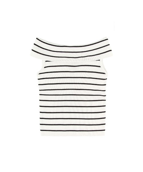 ALEXIA STAM（アリシアスタン） tシャツ Off The Shoulder Knit Top