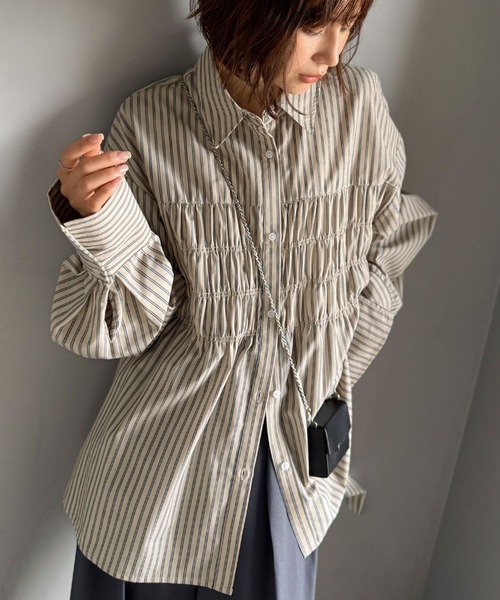 classicalelf（クラシカルエルフ） ブラウス シャツ 立体感を纏う
