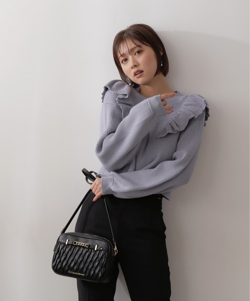 ショルダーバッグ・ポシェット JILLSTUART Eddie Black Scrunchie Weekender Bag JLBA3F605BK org.jpg
