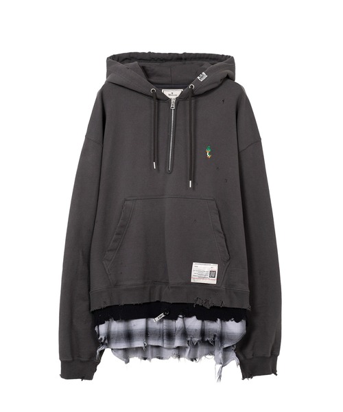 美品　FR2×Maison MIHARA 黒　ボックスロゴ　スウェットパーカー MAISON MIHARA YASUHIRO（メゾン ミハラヤスヒロ） トレーナー
