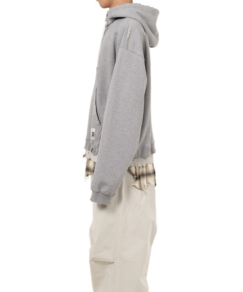 トレーナー スウェット Triple Layered Half-zip Hoodie メンズの画像