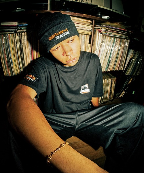 XLARGE ニット帽 ニットキャップ XLARGE×ROLAND BEANIE メンズ