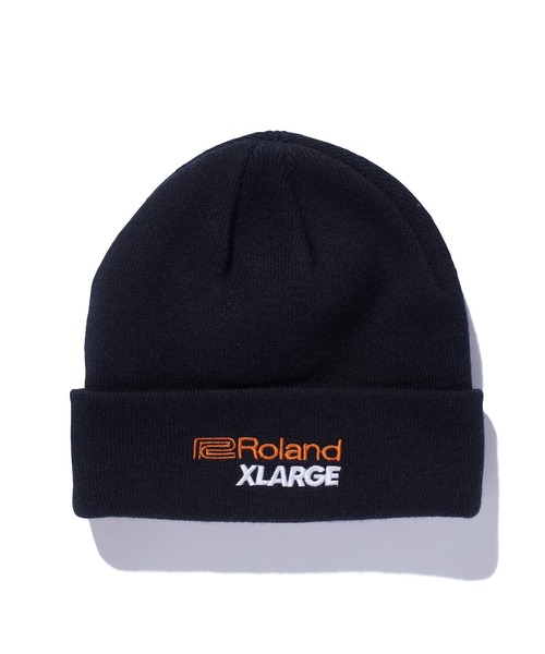 XLARGE ニット帽 ニットキャップ XLARGE×ROLAND BEANIE メンズ