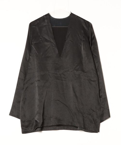 「CITYSHOP」 長袖ブラウス - ブラック レディース