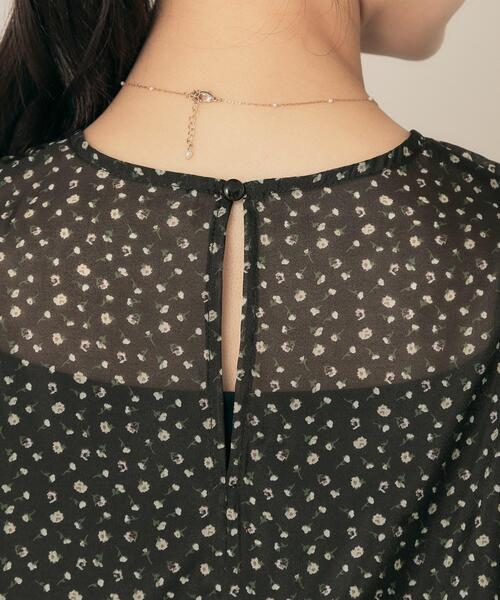 チュニック シアーパフチュニック フレイアイディードロップショルダー