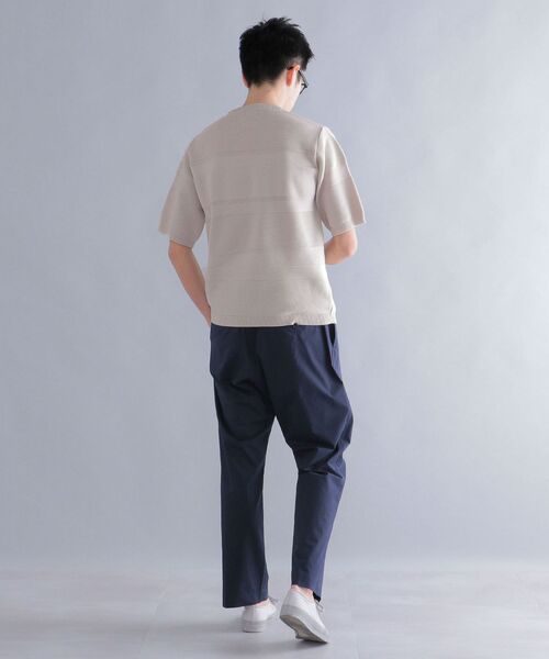 「SHIPS」 半袖ニット LARGE ベージュ メンズ