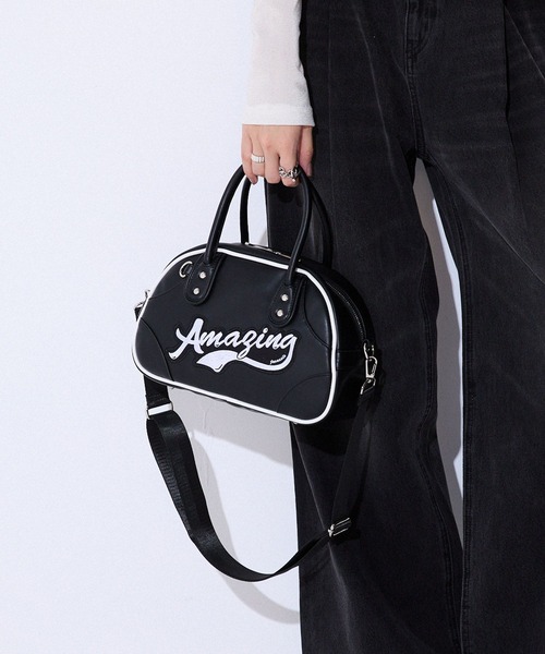 JEANASIS ショルダーバッグ バッグ ミニロゴボウリングBAG