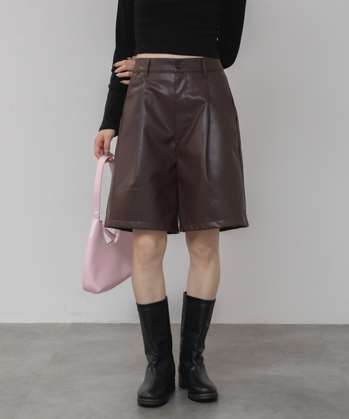 HEILIS（ヘイリス） ワイドパンツ ハーフパンツ パンツ 短パン