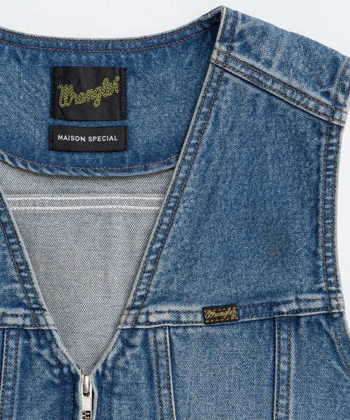 MAISON SPECIAL ブルーデニムベスト フリーサイズ MAISON SPECIAL(メゾンスペシャル)｜【Wrangler×MAISON SPECIAL