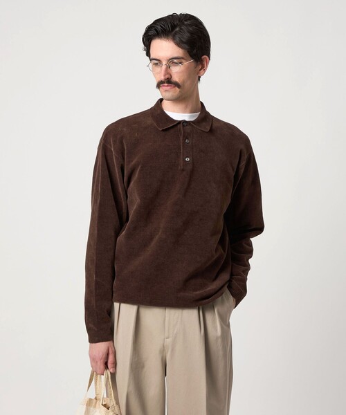 Steven Alan ポロシャツ STEVEN ALAN セーター ニット 「Steven Alan」 3B コットン ポロシャツ