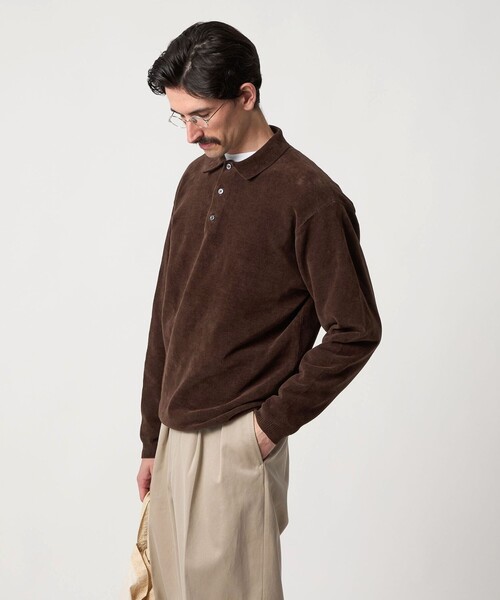 【美品】Steven Alan/ ポロニット/ ベージュ/ M 美品】Steven Alan/ ポロニット/ ベージュ/ M