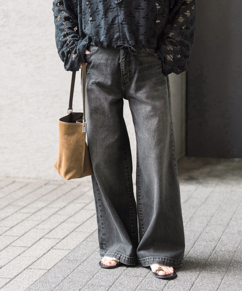【最終価格】15400円Spick&Span 51/2 BAGGY DENIM Spick＆Span ジーンズ デニム デニムパンツ 5 1/2 BAGGY DENIM