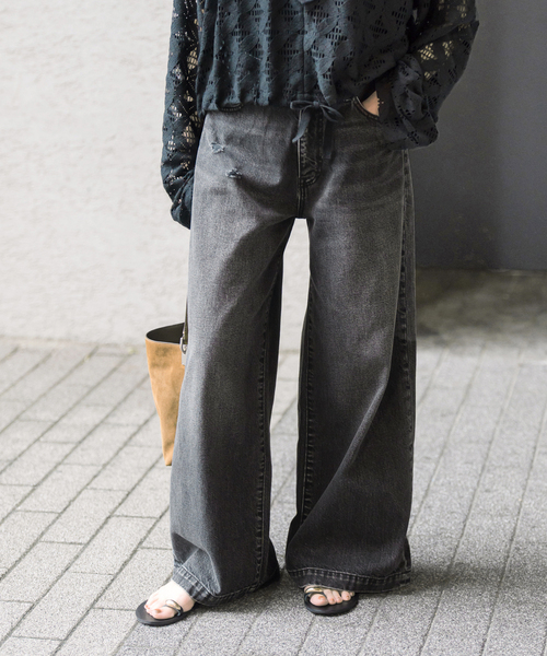 パンツ Spick and Span 5 1/2 BAGGY DENIM 26 Spick＆Span（スピック アンド スパン） ジーンズ デニム デニムパンツ
