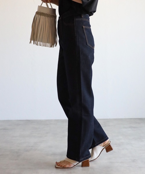 「ap retro」 加工デニムパンツ SMALL ブルー レディース