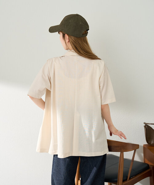 「Kastane」 テーラードジャケット LARGE チャコールグレー レディース