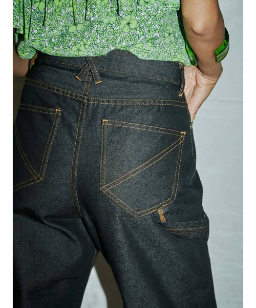 「PAMEO POSE」 デニムパンツ MEDIUM ブルー レディース_画像6