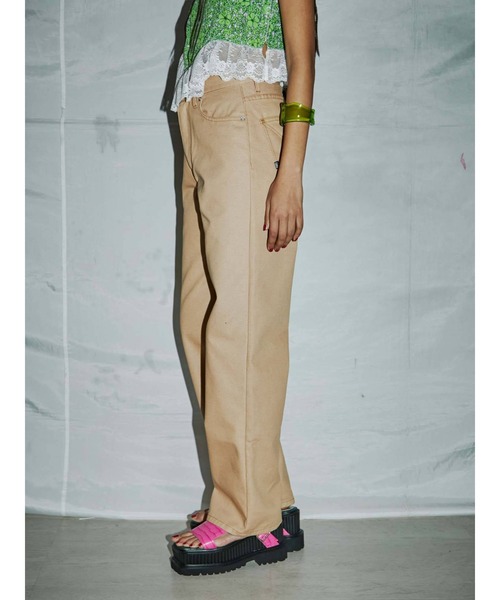 「PAMEO POSE」 デニムパンツ MEDIUM ブルー レディース_画像8