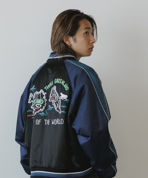 FACETASM ファセッタズム スカジャン ガウン スカガウン ブラック FACETASM スカジャン FACETASM/ファセッタズム THULE SOUVENIR