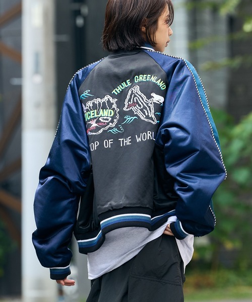 FACETASM ファセッタズム スカジャン ガウン スカガウン ブラック FACETASM スカジャン FACETASM/ファセッタズム SOUVENIR JACKET