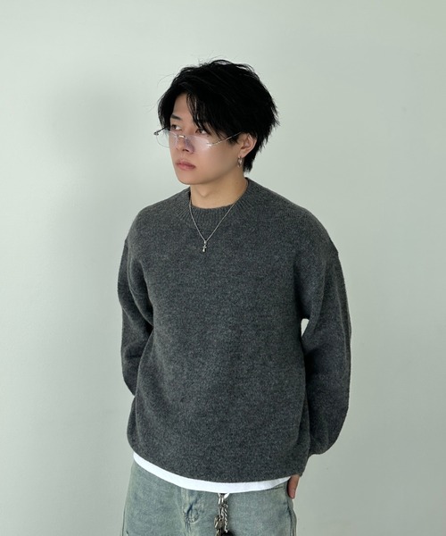 ADAMASTE セーター ニット Soft Touch Crew Neck Knit - ソフトタッチ