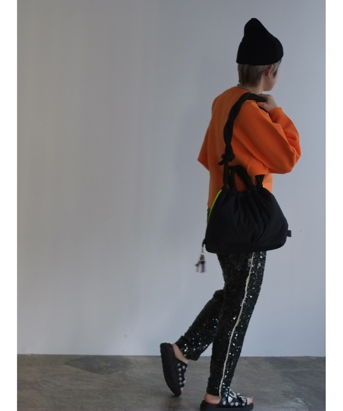 cheek ショルダーバッグ バッグ 「cheek」puff kinchaku 2WAY tote