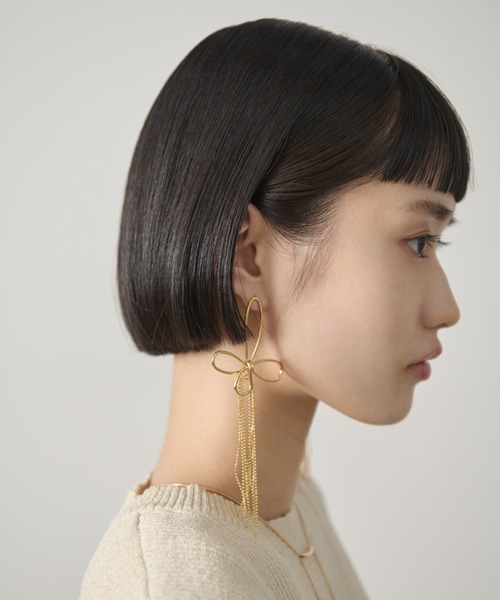 AIC. ピアス フラワーチェーンフリンジピアス レディース : ZOZOTOWN