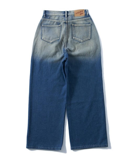 「WHO'S WHO gallery」 加工デニムパンツ SMALL ネイビー レディース