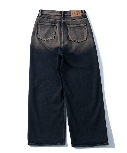 「WHO'S WHO gallery」 加工デニムパンツ SMALL ネイビー レディース